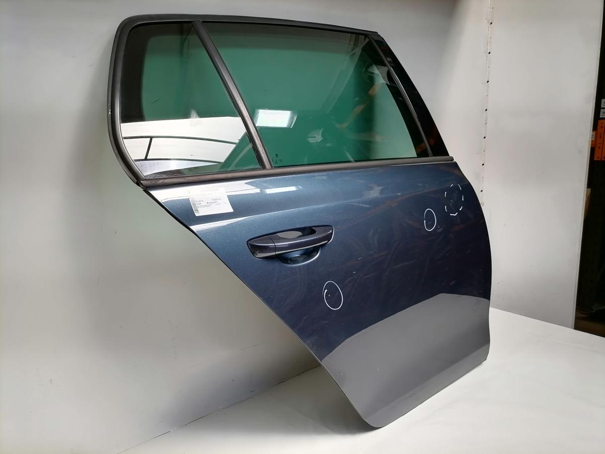 VW Golf 6 original T&uuml;r hinten rechts LC5F Bluegraphit Flie&szlig;heck Rohbau Bj.2012